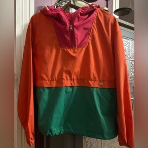 SOIA & KYO Colorful Windbreaker quarter zip